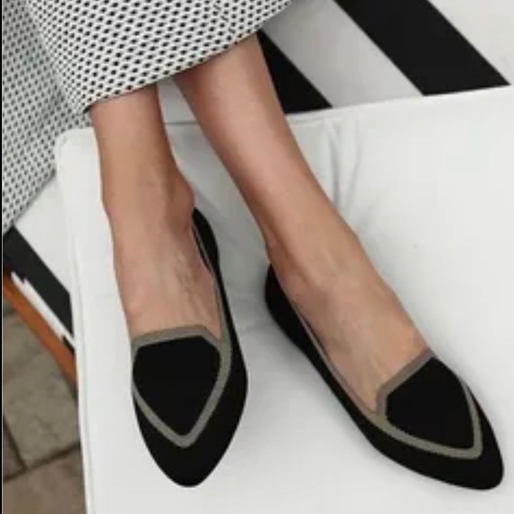 Birdies Blackbird knit flats - black